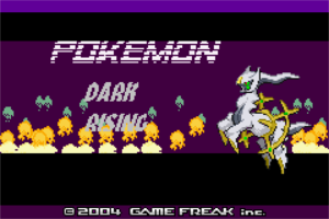 Title Screen from Pokemon Dark Rising